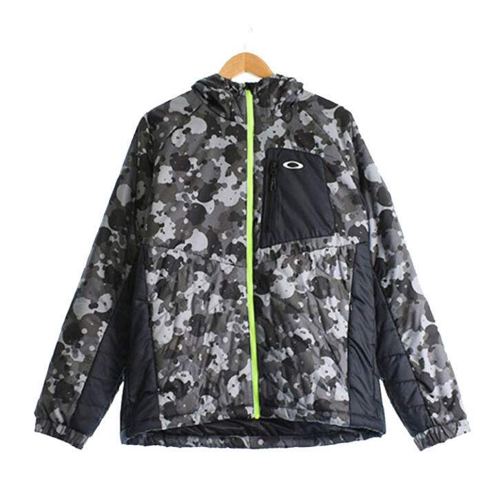 メンズ 長袖中綿ジャケット カーキ系【中古】ゴルフウェア