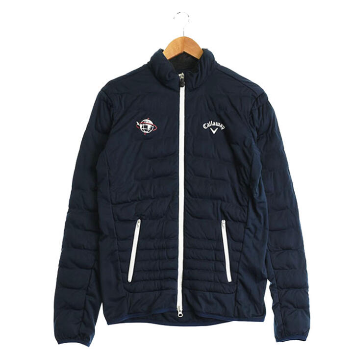 メンズ 長袖中綿ジャケット ネイビー系【中古】ゴルフウェア｜ゴルフ