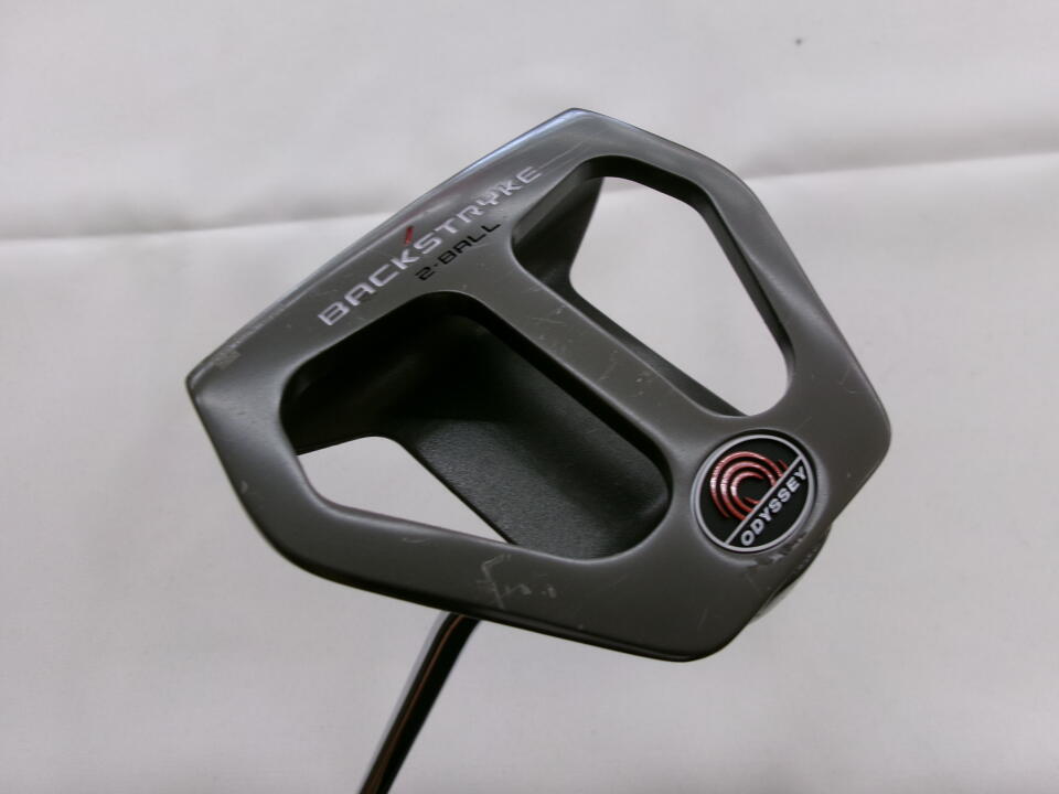 オデッセイ BACKSTRYKE 2-BALL パター ヘッドカバー付き ODYSSEY BACKSTRYKE 2BALL パター ヘッドカバー付き（バック