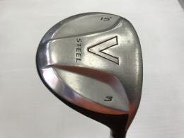 TaylorMade V Steel 3番フェアウェイウッド 15度 Taylormade V Steel 15 Degree 3 Fairway Wood Flex Steel