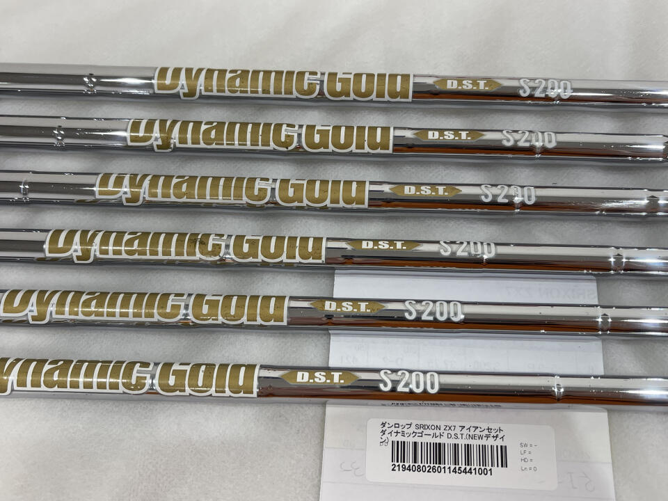 まとめ売りDX SRIXON ZX7｜ダンロップ｜アイアンセット｜ダイナミックゴールド