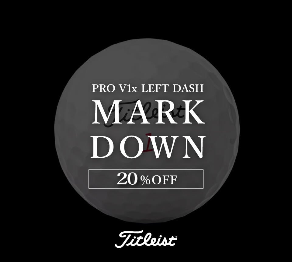タイトリスト　PROV1x　レフトダッシュ　値下げマークダウン